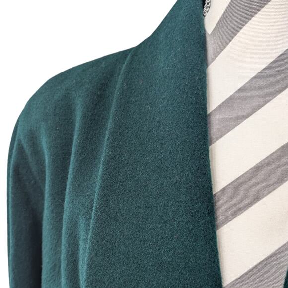 Donnybrook 100% Wool Forest Green Long Winter Opera Overcoat Size 10 - Picture 11 of 13